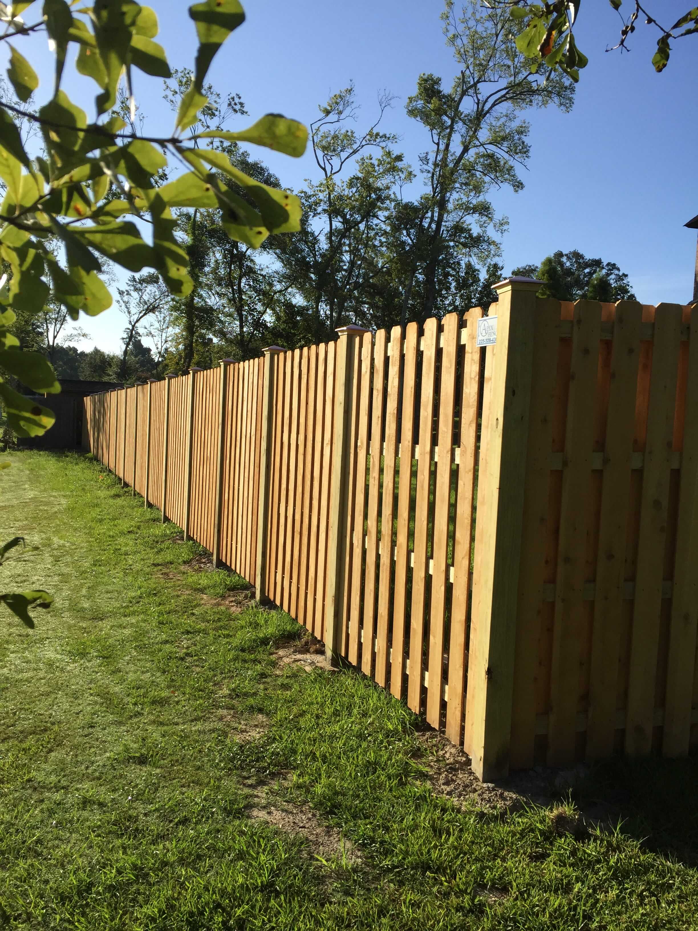8' Cedar Shadow Box Fence
